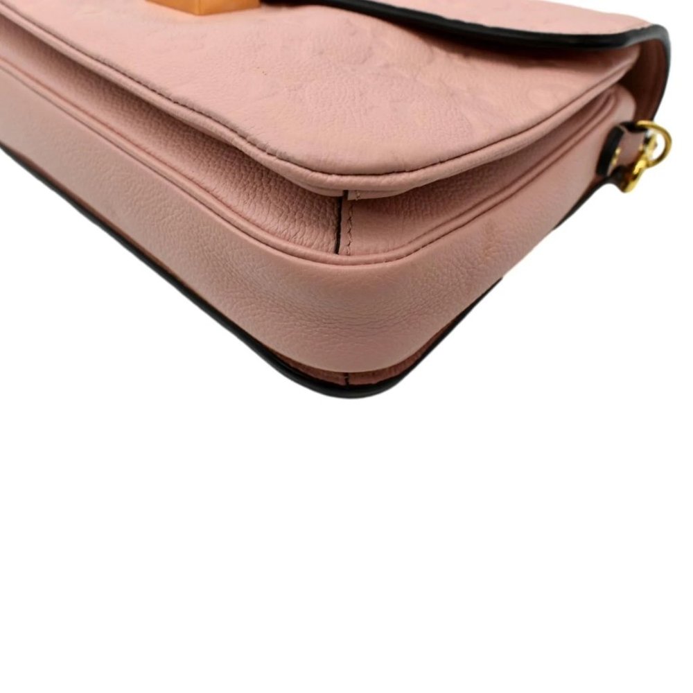 LOUIS VUITTON Metis Pochette Empreinte Leather Crossbody Bag Pink - Picture 8 of 12